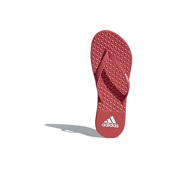 Adidas Eezay Soft Thong Sandals Casual Sports Slippers Red Women's-4