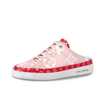 LOUIS VUITTON Frontrow Closed Toe Slippers Women's Pink