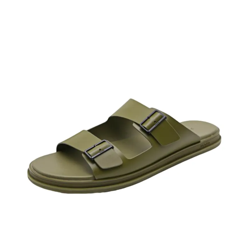 PEDRO Slide Slippers Men Olive Green-1