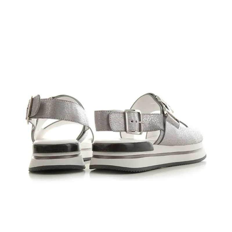HOGAN H222 Beach Sandals Women's Gray-2