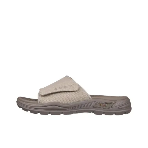 Skechers Arch Fit Motley Slide Slippers Men Brown