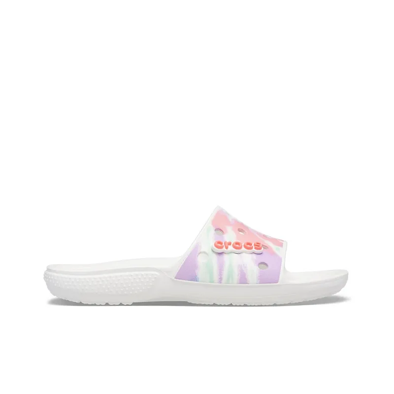 Crocs Classic Tie Dye Pattern Slippers Multi Color-1