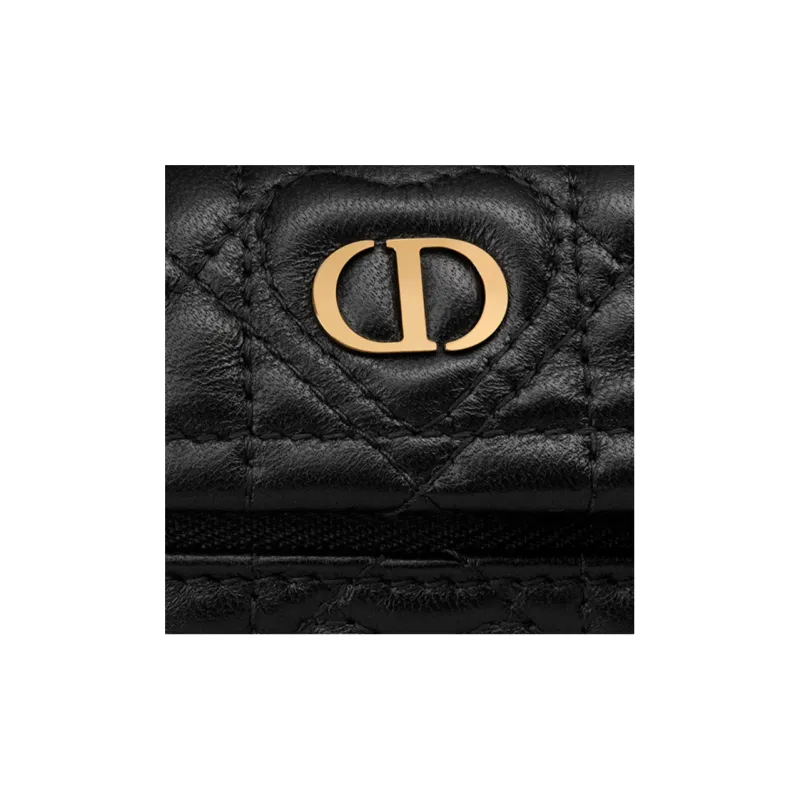 DIOR Sheepskin Backpack Mini Women's Black-5