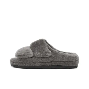 UGG Rubber Sole Slide Slippers Men's Charcoal Gray