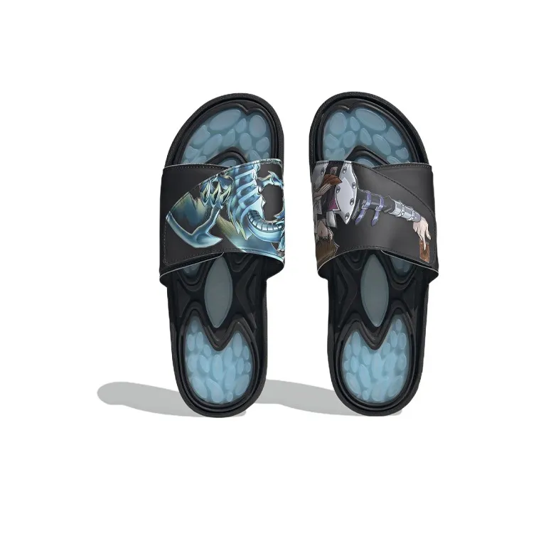 Adidas Originals Reptossage Hook And Loop Slides Yu Gi Oh! Blue Eyes White Dragon-4