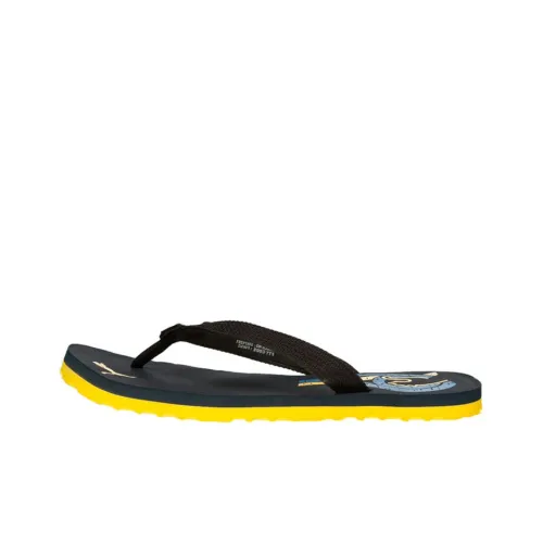 PUMA Wave Slide Slippers Men Black/Yellow