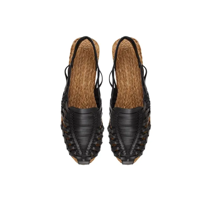 SAINT LAURENT Interwoven-design Espadrilles-4