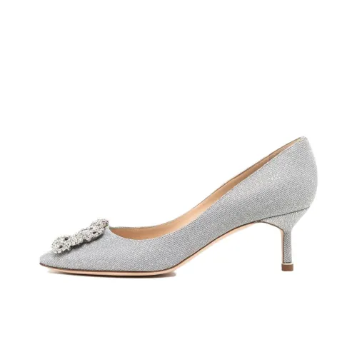 MANOLO BLAHNIK Hangisi High Heels Women's Gray