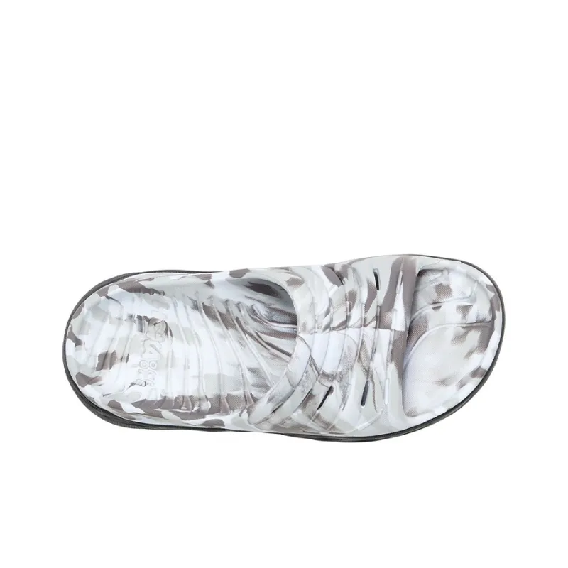 HOKA ONE ONE Ora Recovery Slide Swirl Lunar Rock Sharkskin-2