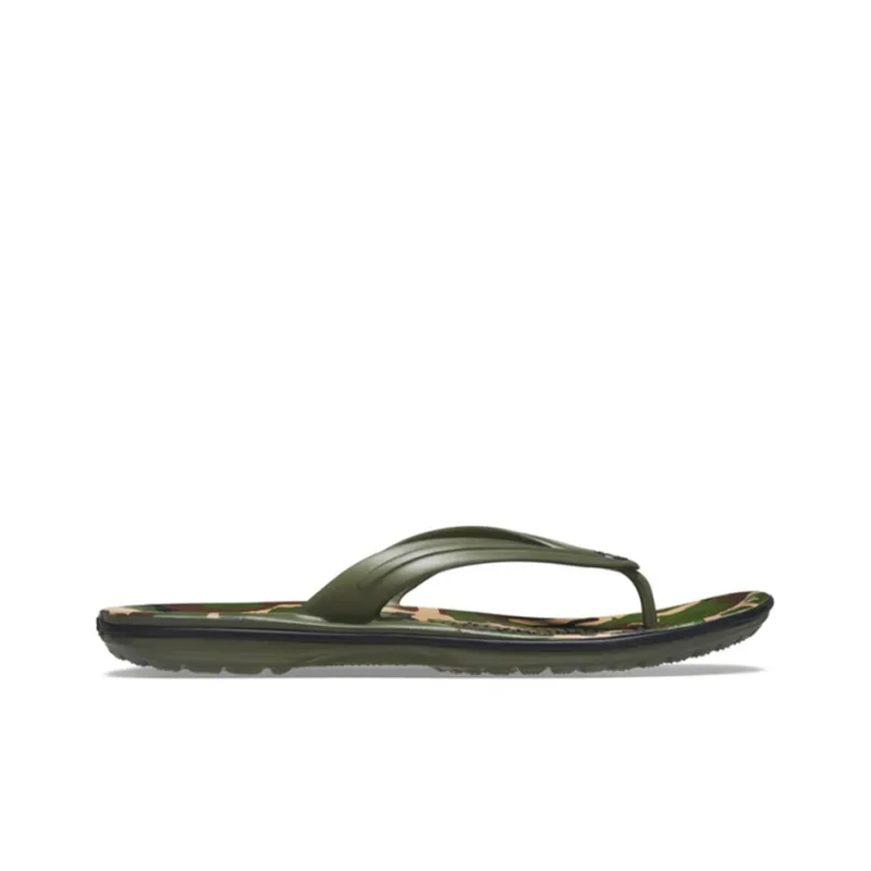 Crocs Crocband Printed Flip Flops 'Green'-1