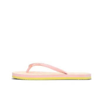 PUMA Doublecourt Rubber Sole EVA Slip-Resistant Slide Slippers Women's Yellow Pink