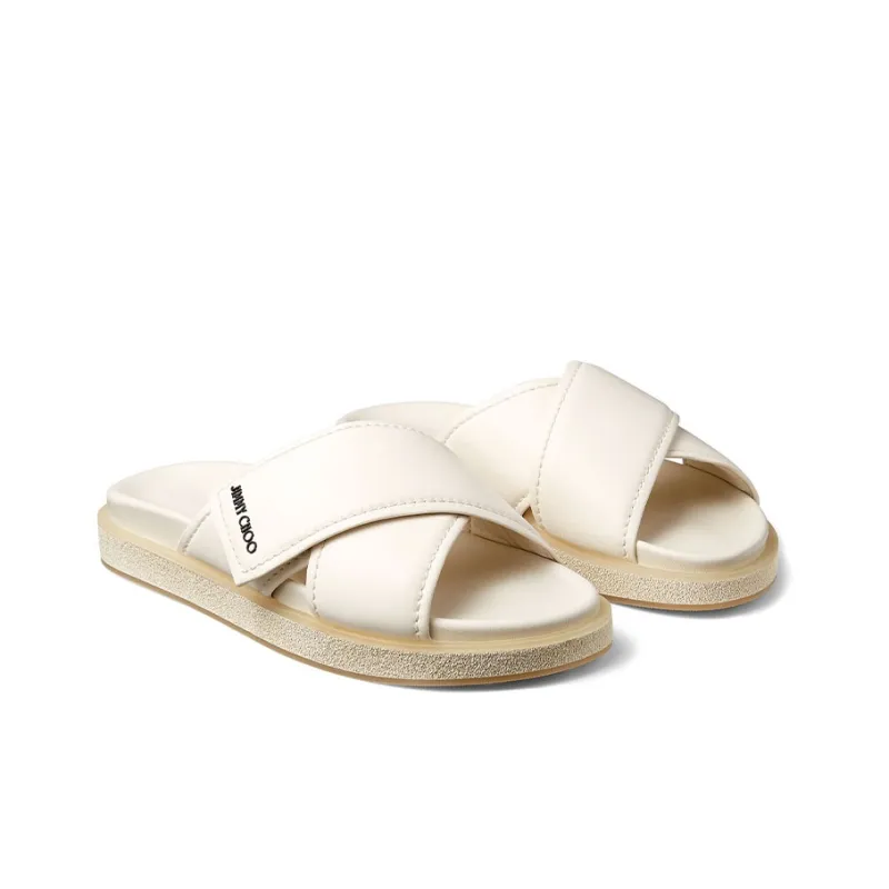 Jimmy Choo Slide Slippers Men's Latte-2