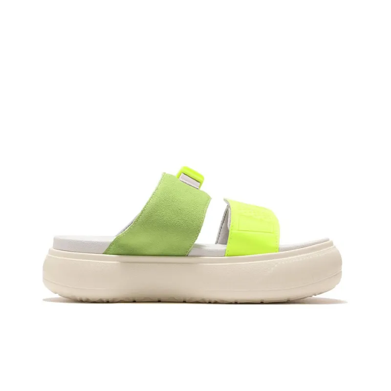 PUMA Suede Rubber Sole Slide Slippers Women's Yellow-1