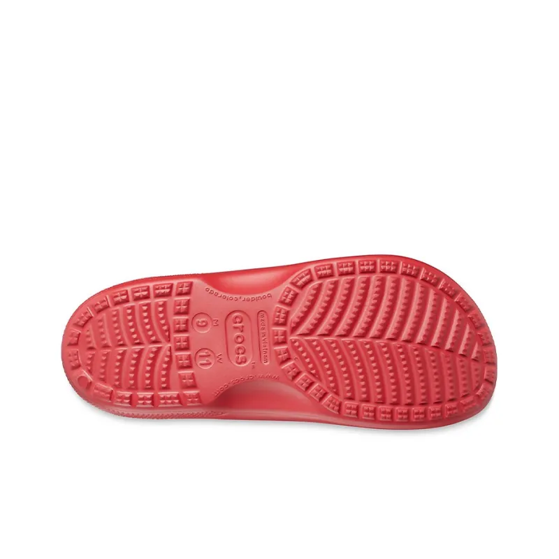 Crocs Baya Minimalistic Casual Flat Flip Flops Red-6