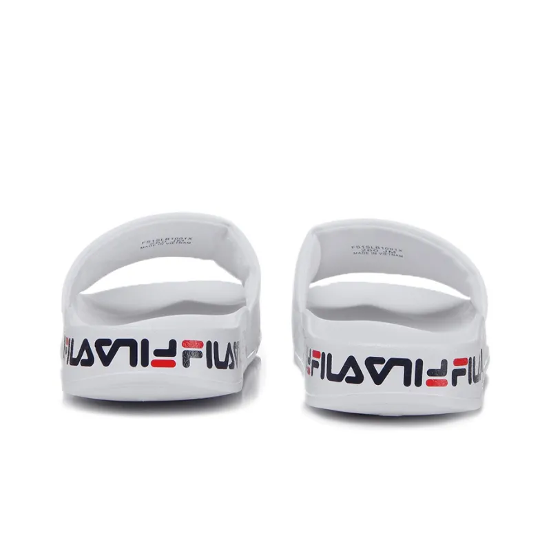FILA Drifter Slide Slippers Unisex White/Black/Red-2