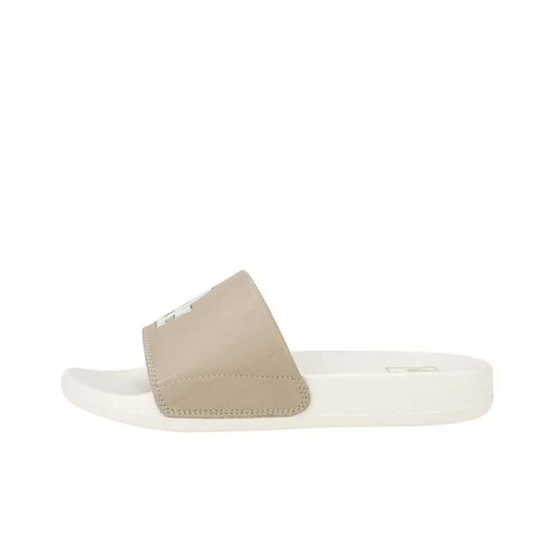 MLB Slipper Rubber Sole Slip Resistant Abrasion Resistant Slide Slippers Unisex Beige-0