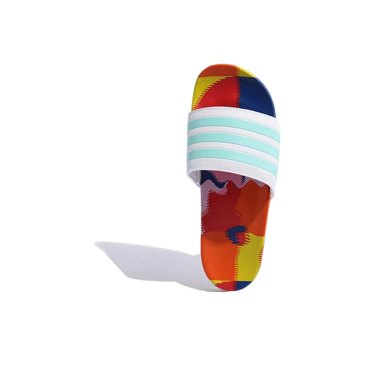 Adilette Adidas Comfort Slide 'White Clear Aqua'-4