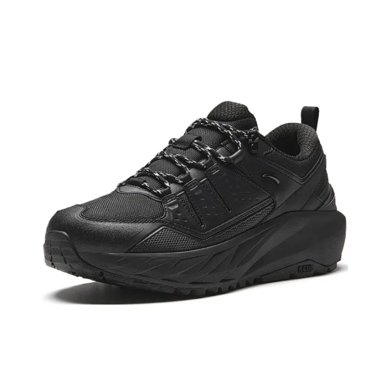 Anta Anti-Slip Wear-Resistant Low-Top Running Shoes Men's Black-1