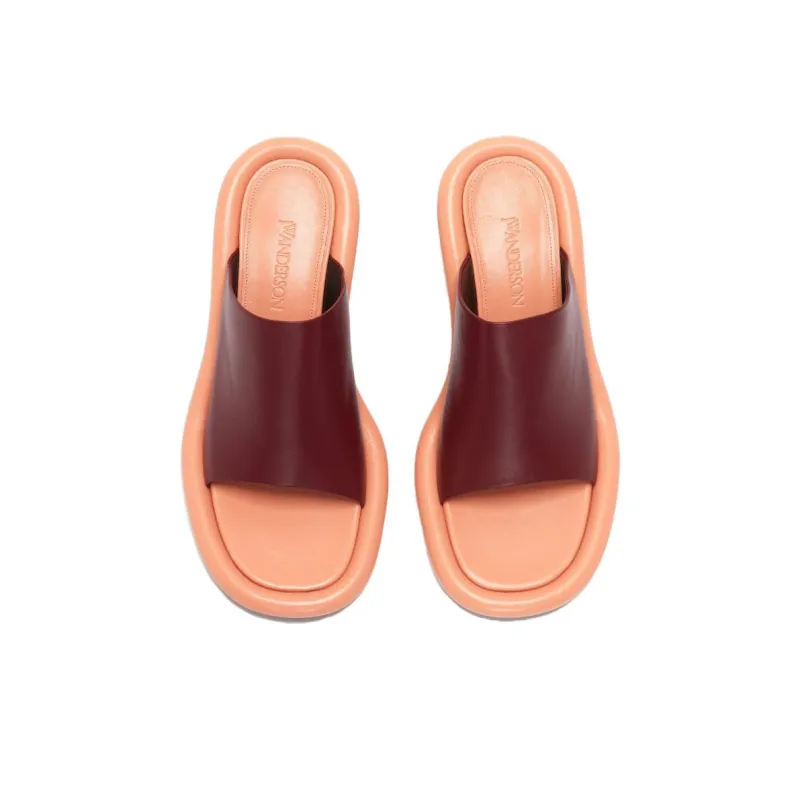 JW Anderson Bumper-Tube Leather Kitten-heel Mules Women's-4