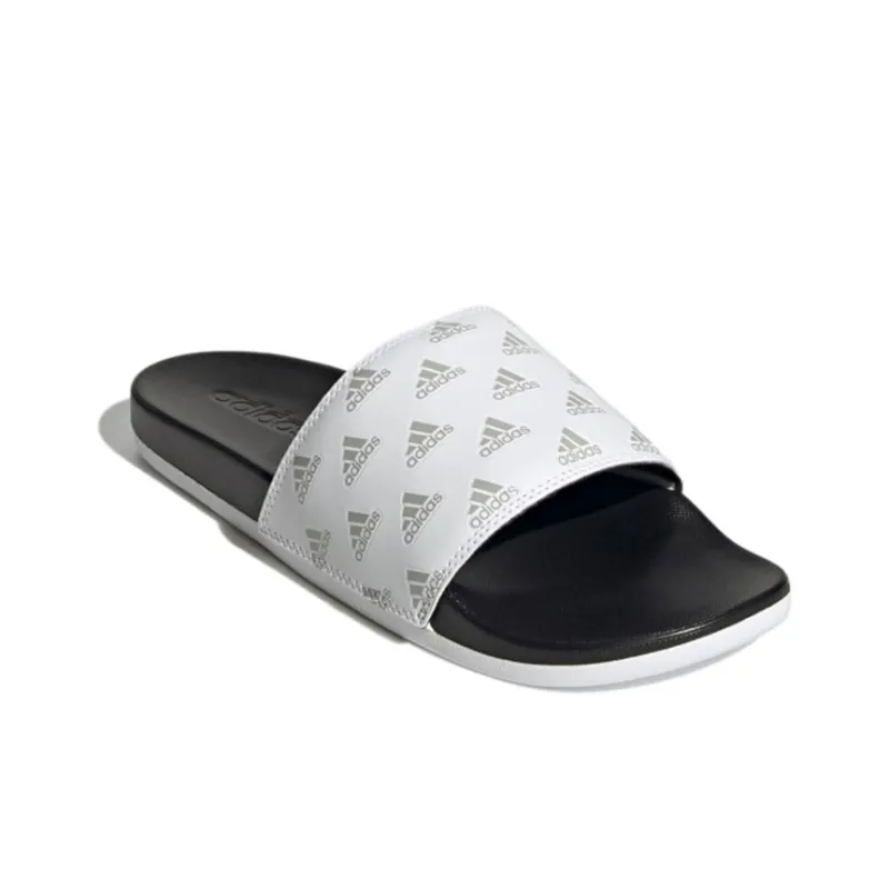 Adilette Adidas Comfort Slide 'Repeat Logo - White'-2