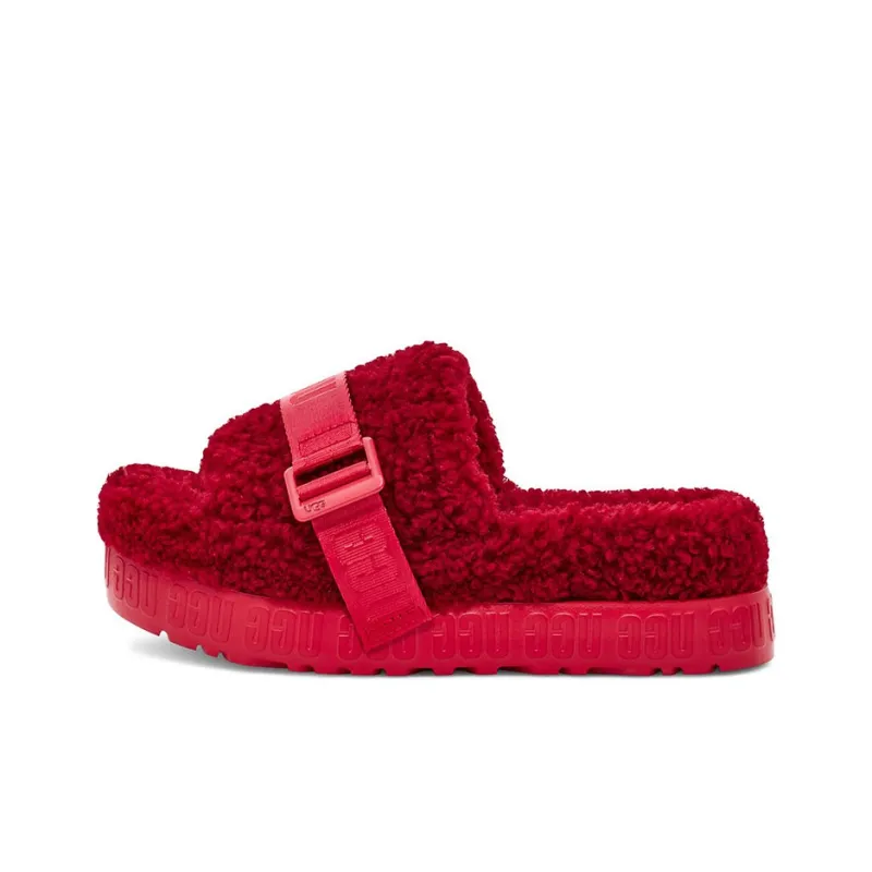 UGG Fluffita Slide Ribbon Red Women's-0
