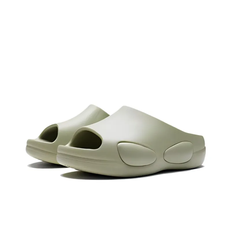 LiNing CF Tracing EVA Quiet Slide Slippers Unisex Elm Branch Green-2