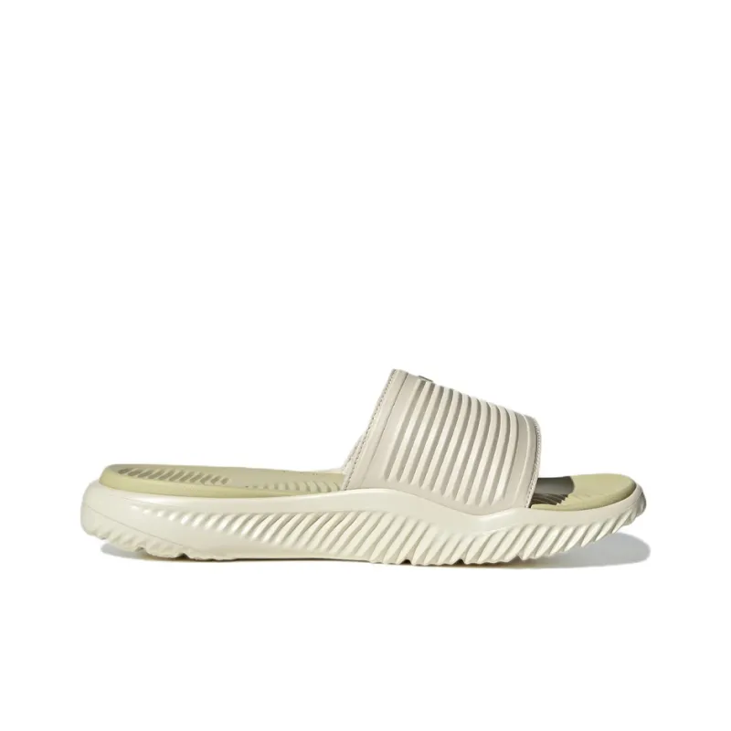 Adidas Alphabounce Slide 'Wonder White Sandy Beige Metallic'-1