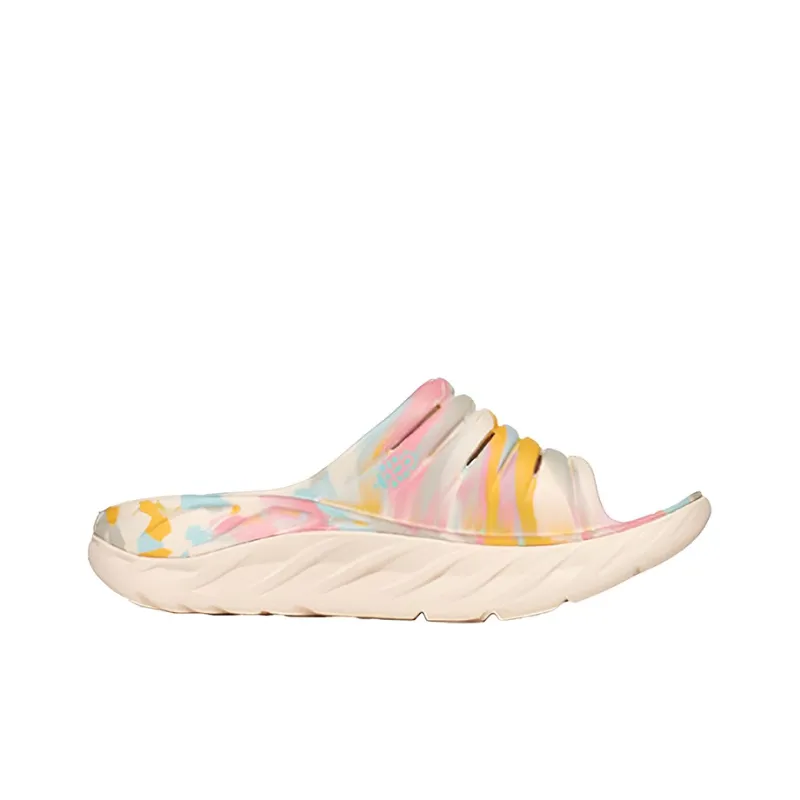 HOKA ONE ONE Ora Recovery Slide Free People Movement Luna Marbled-1