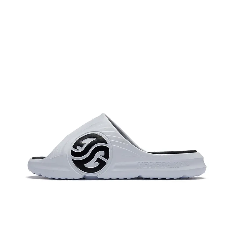 361° Quiet Slide Slippers Men's White Black-0