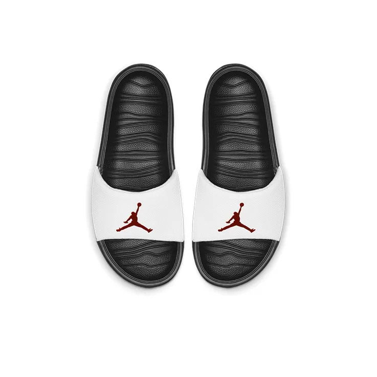 Jordan Break Slide White Black-2