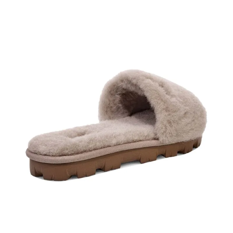 UGG Cozette Slide Fashion Slippers Women's Oyster Color-3