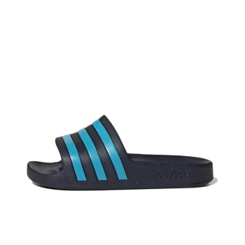 Adidas Adilette Aqua Slides Legend Ink Bright Cyan