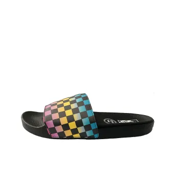 Vans Slide On Triple Crown Of Surfing Slippers Black/Rainbow Women's