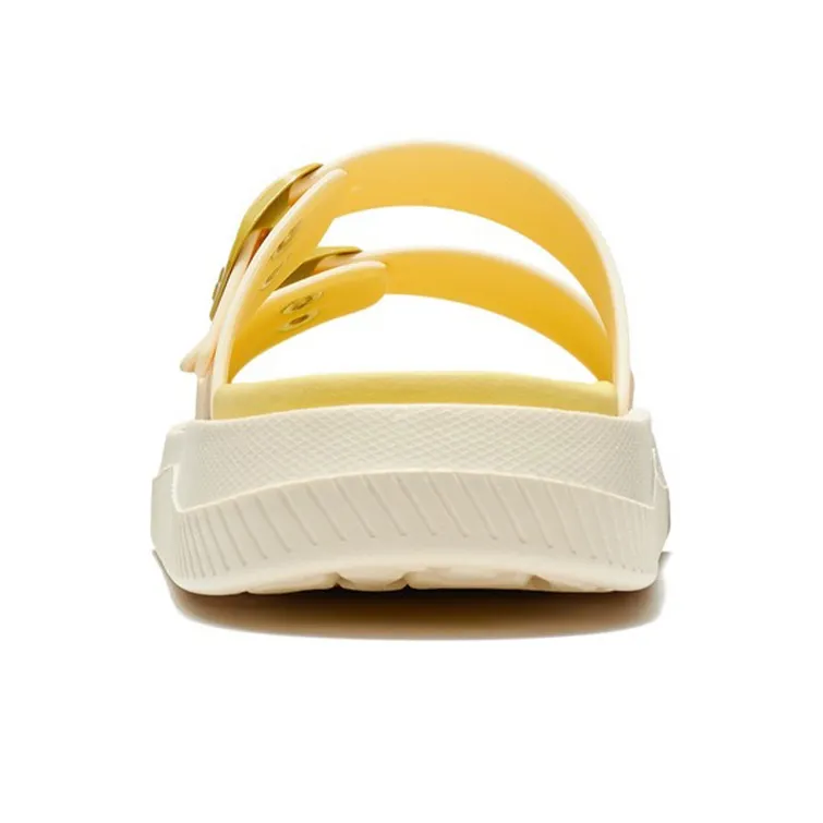 LiNing Clap Rubber Sole Slide Slippers Women's Yellow-5