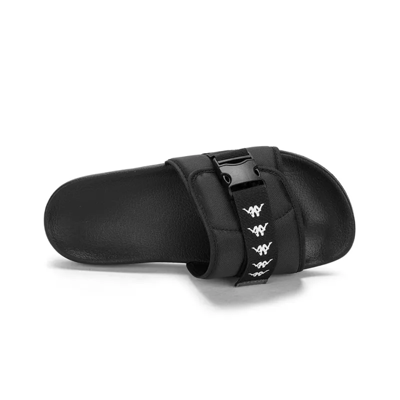Kappa EVA Rubber Sole Slip Resistant Slide Slippers Unisex Black-4