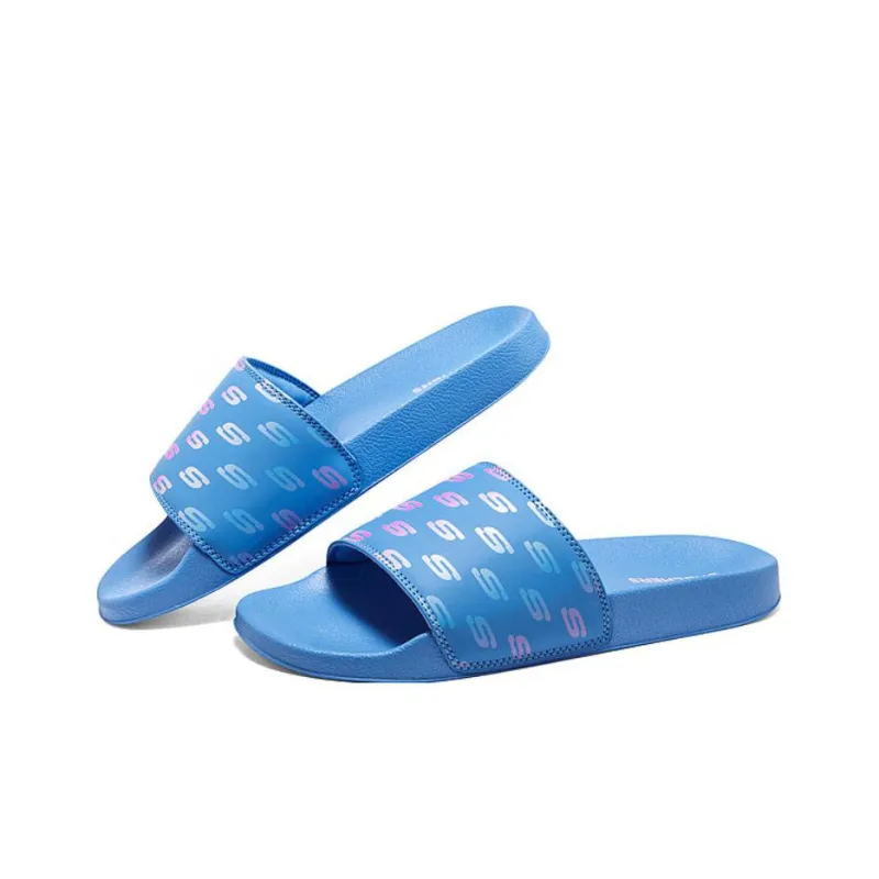 Skechers Side Lines 2 Sports Slippers Women's Blue-3