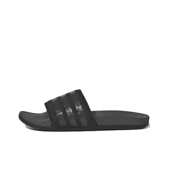 Adidas Adilette Comfort Slides Core Black Grey Women's