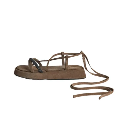 Brunello Cucinelli One-Strap Sandals Women's