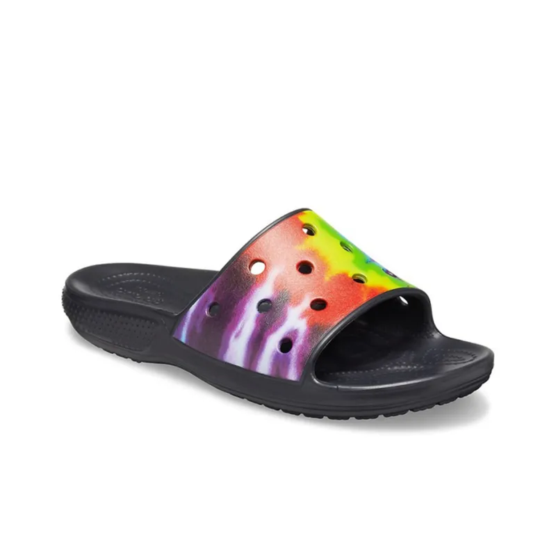 Crocs Classic Clog EVA Antibacterial Quick Dry Slide Slippers Unisex Black Multicolor-2