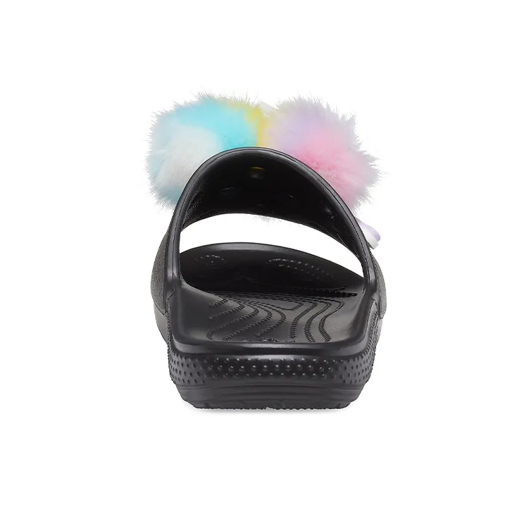 Crocs Slide Slippers Women's Black-4
