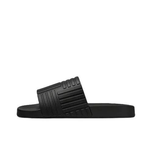 Bottega Veneta Rubber Slides Black