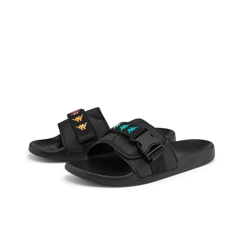 Kappa Slide Slippers Unisex Black-2