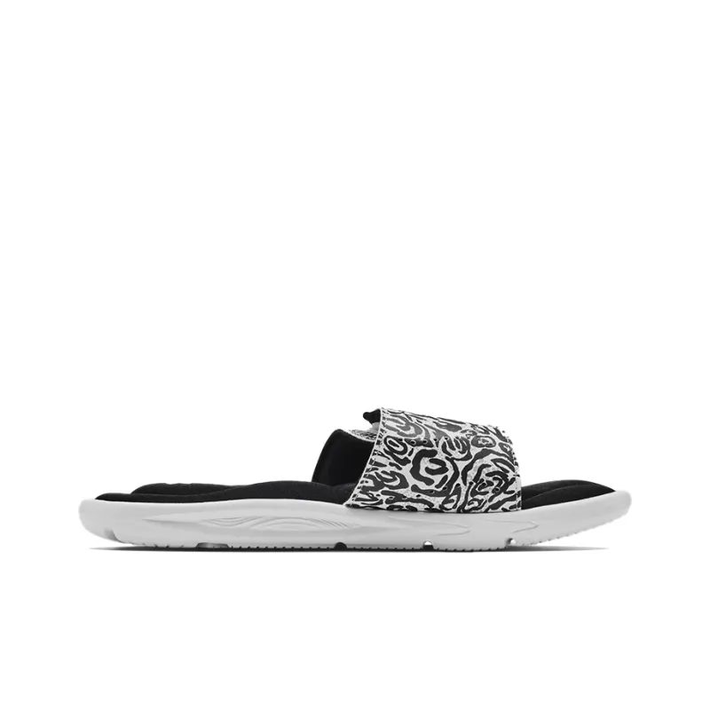 Under Armour Ignite 4 Graphic Strap Slide 'Zebra' Women's-1