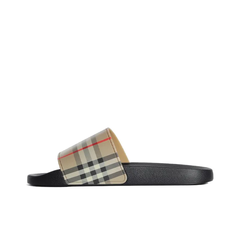 Burberry Vintage Check Slides Archive Beige-0