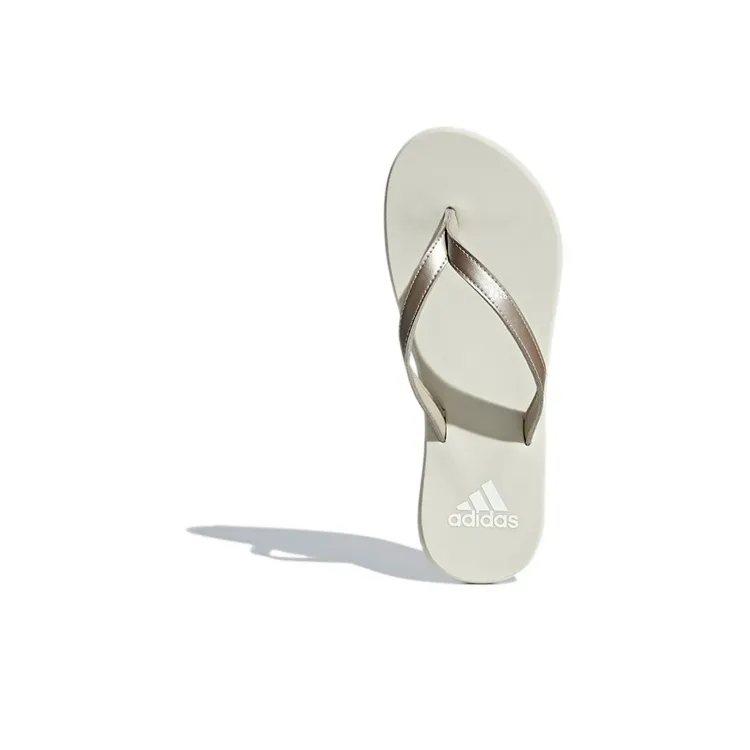 Adidas Slide Adidas Eezay Thongs Platin Metallic Women's-4