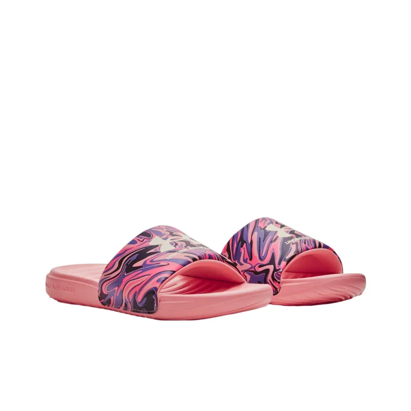 Under Armour Answer Graphic Slides 'Posh Pink Abstract' Women's-2