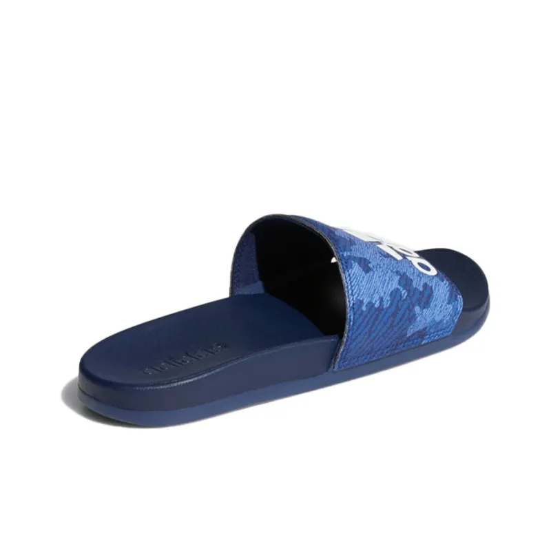 Adidas Adilette Comfort Slides Blue Slipper 'Blue White'-3