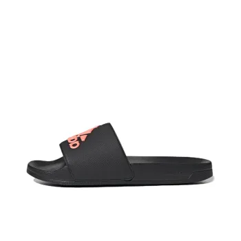 Adidas Adilette Cozy Wear Resistant Black Unisex Slippers 'Black Pink'