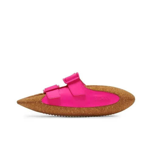 BALMAIN Slide Slippers Women's Fuchsia