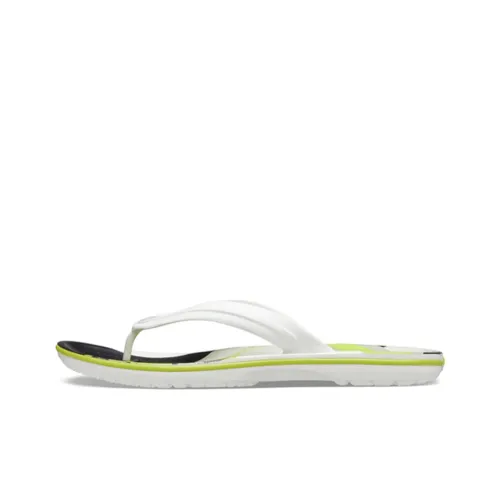 Crocs Crocband Flip Flops 'White Green Black'
